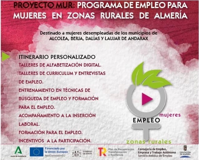 Proyecto MUR: Programa de Empleo para Mujeres en Zonas Rurales de Almería